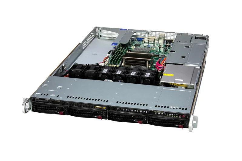 Сервер Supermicro SuperServer 1U 511R-W 1xE-2486/ 1x32Gb/  1x480GB SATA/ 2x600W/ SFT-DCMS-Single
