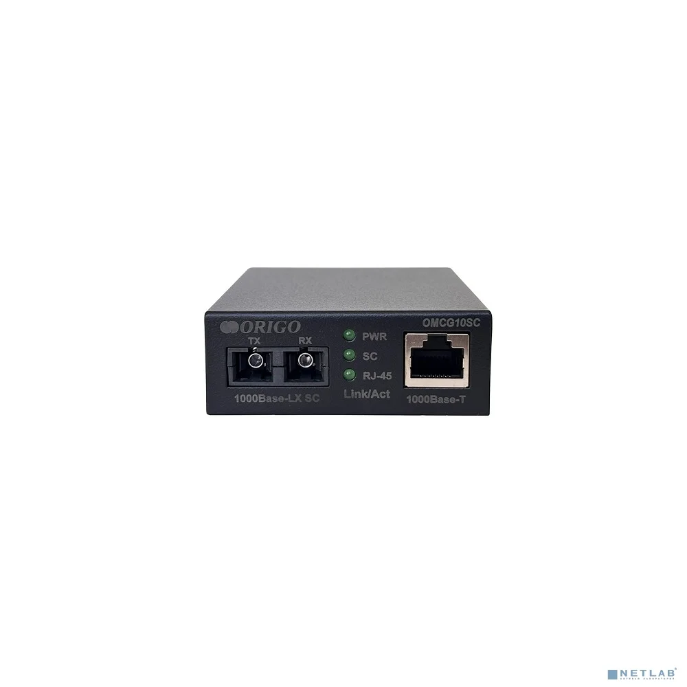 ORIGO OMCG10SC/A1A Медиаконвертер 1000Base-T / 1000Base-LX (SC), 1310 нм, одномод, до 10 км