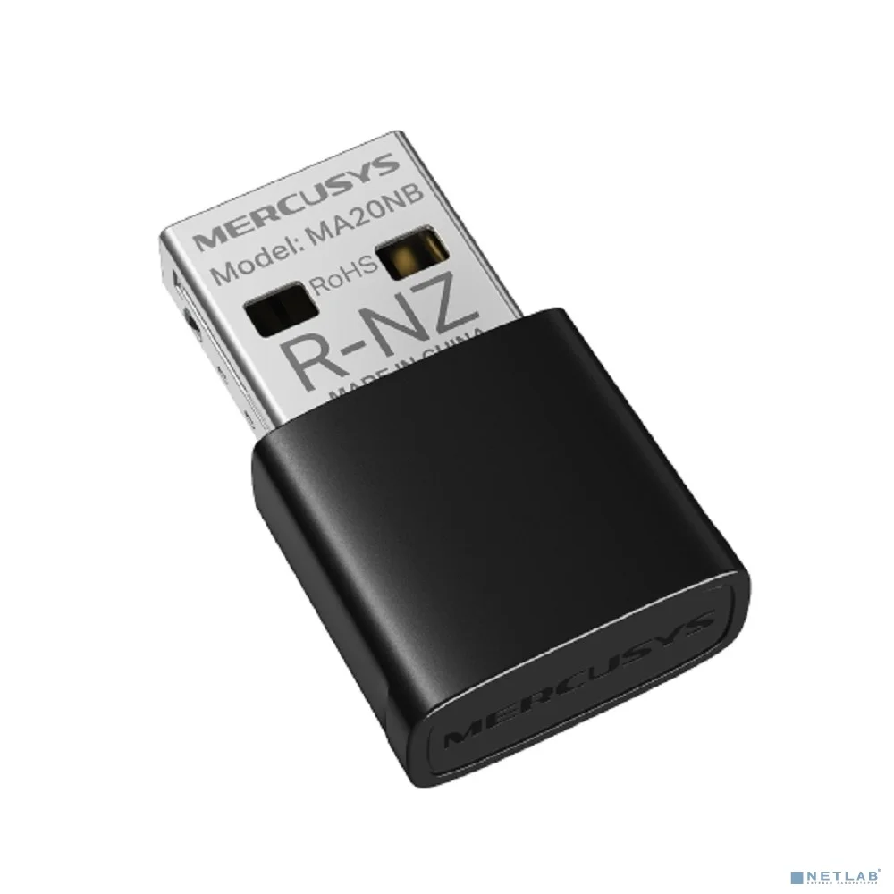 Mercusys MA20NB Сверхкомпактный USB-адаптер с поддержкой Wi-Fi AC650 и Bluetooth