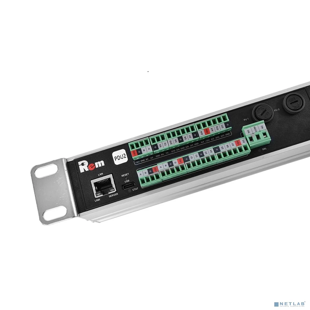 REM Верт блок розеток Rem-2MC,LINUX,мониторинг,измерение,3~16A,18S,1420мм,вх IEC309,шнур 3м