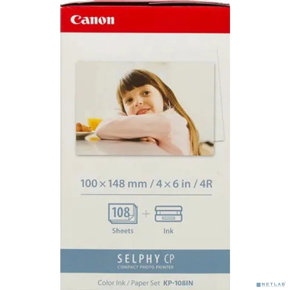 Canon KP-108IN Набор картриджей и бумаги на 108 листов для Canon Selphy CP-100/200/220/300/330/400/500/600/510/710. (Комплект из трёх KP-36IP. 108 стр.)