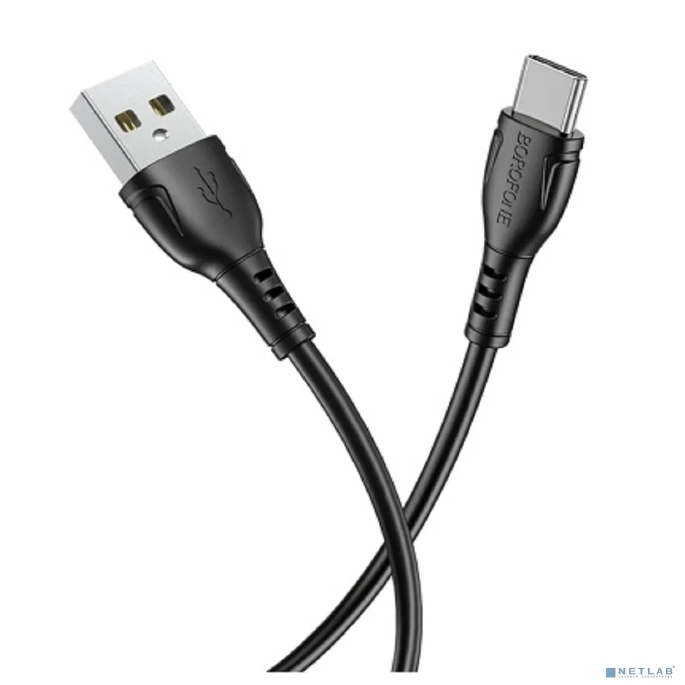 BOROFONE BX51/ USB кабель Type-C/ 1m/ 3A/ Black