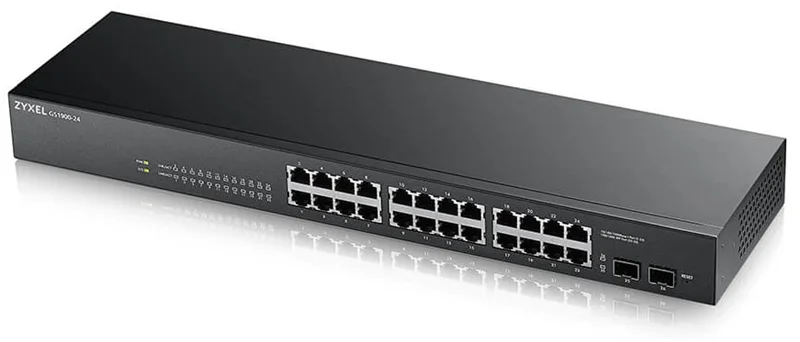 Коммутатор Smart L2 Zyxel GS1900-24, rack 19", 24xGE, 2xSFP, бесшумный