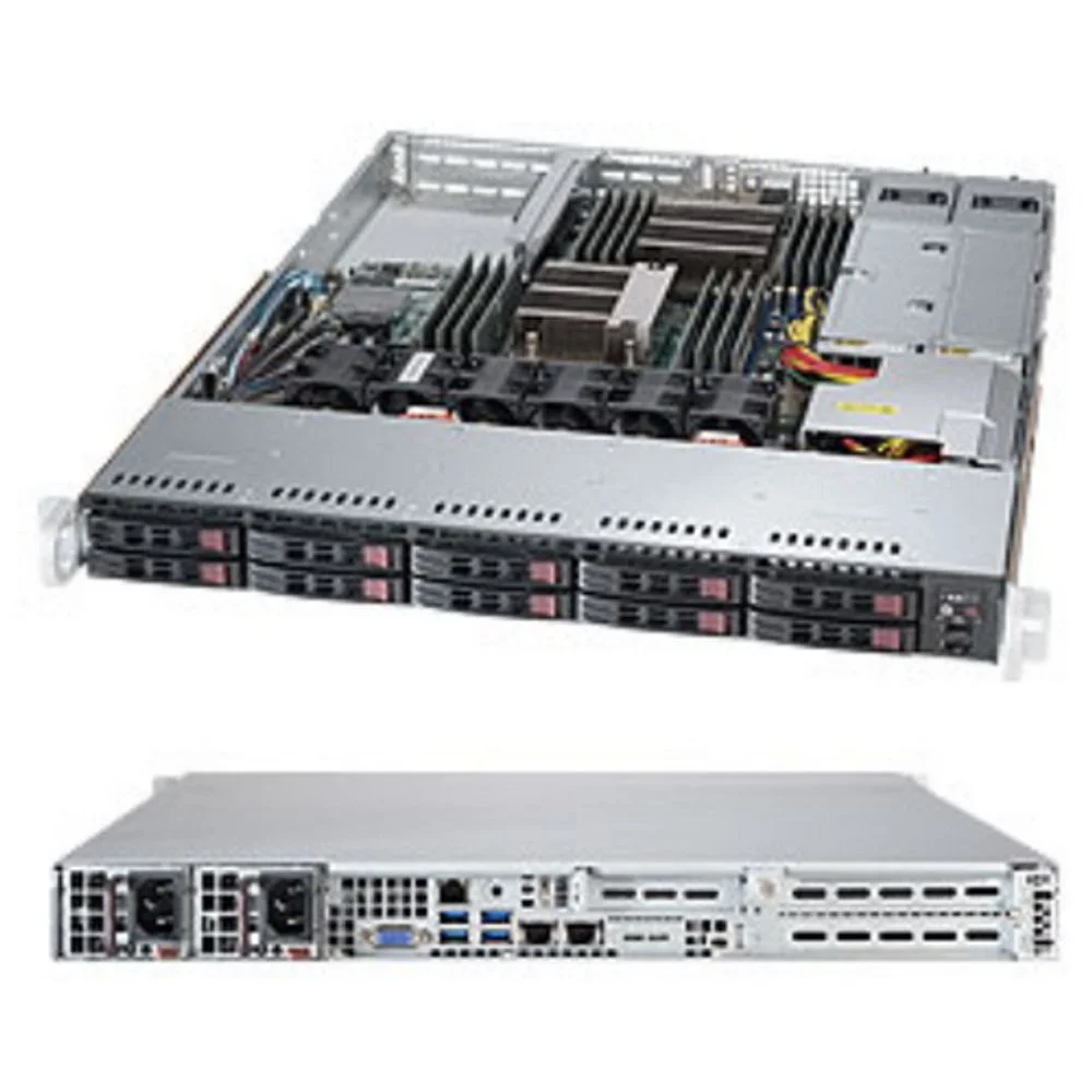 Платформа системного блока SuperMicro SYS-1028R-WC1RT 1U Rackmount 116AC2-R706WB LGA 2011 X10DRW-iT 16xDDR4 2xSATA3 8xSAS3 6xUSB3.0 VGA 2xPCI-E3.0x16 full-height Half-length