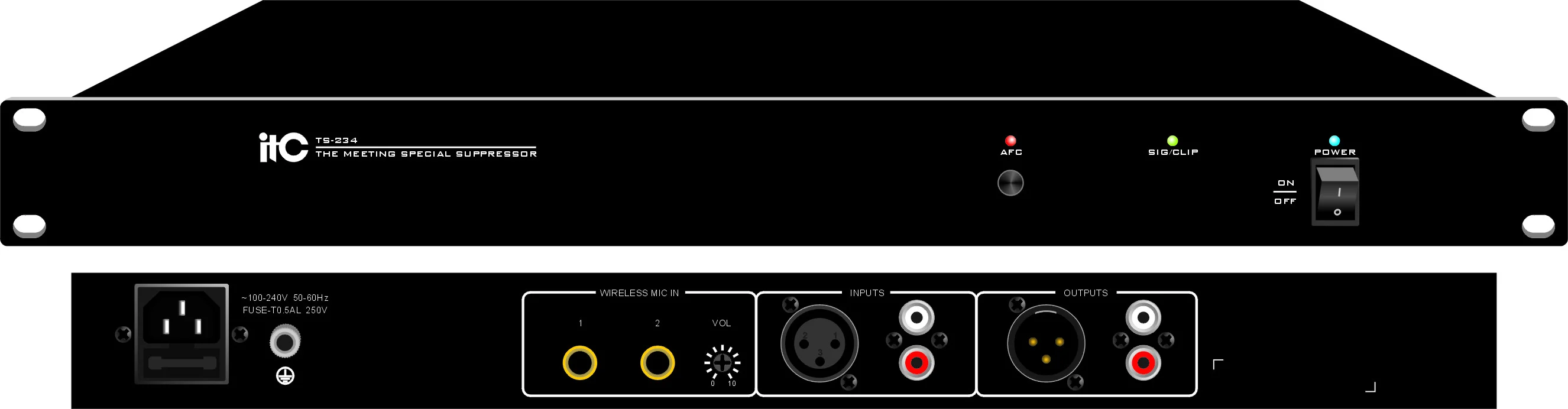 ITC TS-234 подавитель  акуст. обратной связи 2