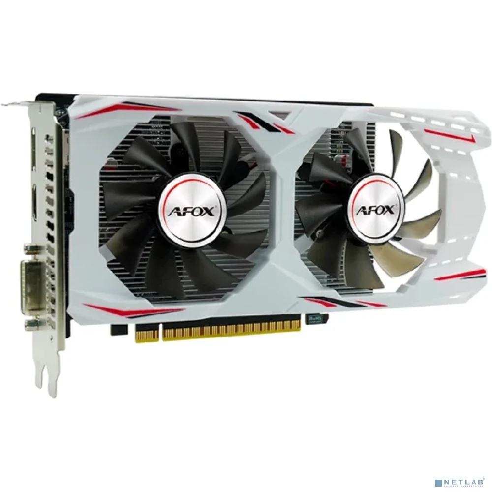 Видеокарта AFOX GTX1050Ti 4GB GAMING GDDR5 128Bit DP/DVI/HDMI ATX Dual Fan (AF1050TI-4096D5H7-V8/H2-V6) RTL