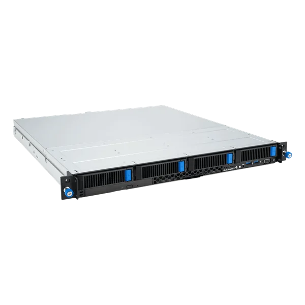 Серверная платформа ASUS RS300-E12-RS4 1U, 1x Socket LGA1700  E-2400, 4 x DDR5 UDIMM ECC, 4 x 3.5'' (SATA/SAS/NVMe) HotSwap, Intel; RAID 0, 1, 5, 10, 1xPCI-Ex16, 1xPCI-Ex8, 1xPCI-Ex4, ASMB11-iKVM, 2x 450W 80 PLUS Gold 4