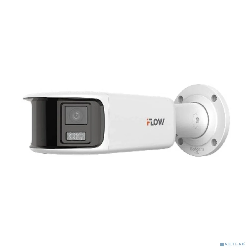 iFLOW F-IC-2284PCMS/A(4mm) Value 8Мп уличная панорамная цилиндрическая IP-камера с Smart-подсветкой до 40м, технологией BrightVu и SharpSense