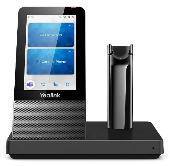 Гарнитура YEALINK WH67 UC, Беспроводная, HD звук, 120м DECT, Шумоподав, Дисплей 4'', USB-хаб, Bluetooth, шт 2
