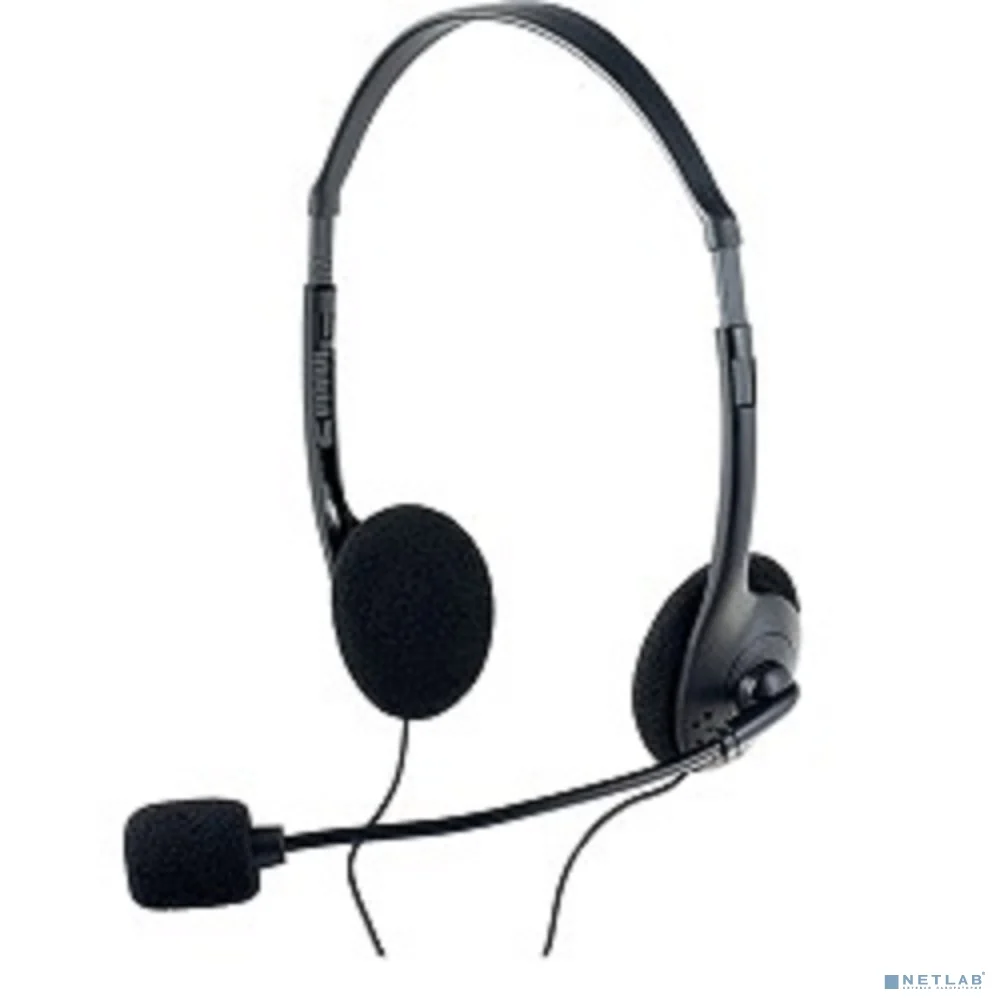 Perfeo стерео гарнитура накладная CHAT черная PF-CHAT-BLK|PF-FLD-BLK