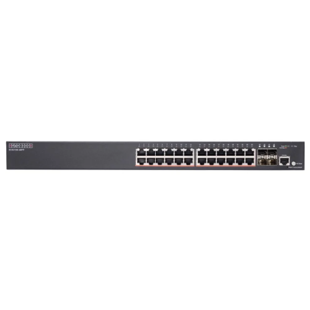 Коммутатор Edge-corE ECS2100-28PP Edge-corE 24 ports 10/100/1000Base-T + 4G SFP uplink ports with 24 port PoE (384W) (ext up to 720W) L2 Gigabit Ethernet Switch - Pro Smart {4}