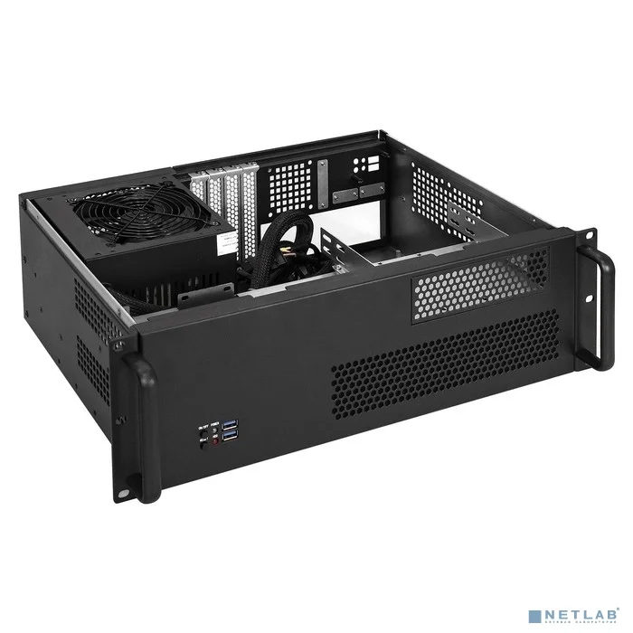 Exegate EX293673RUS Серверный корпус ExeGate Pro 3U330-02 <RM 19", высота 3U, глубина 330, БП 1200PPH-SE 80 PLUS® Bronze, USB>