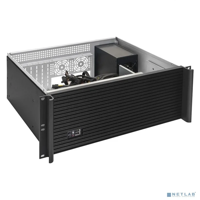 Exegate EX293546RUS Серверный корпус ExeGate Pro 4U390-05 <RM 19", высота 4U, глубина 390, БП 1100ADS, USB>