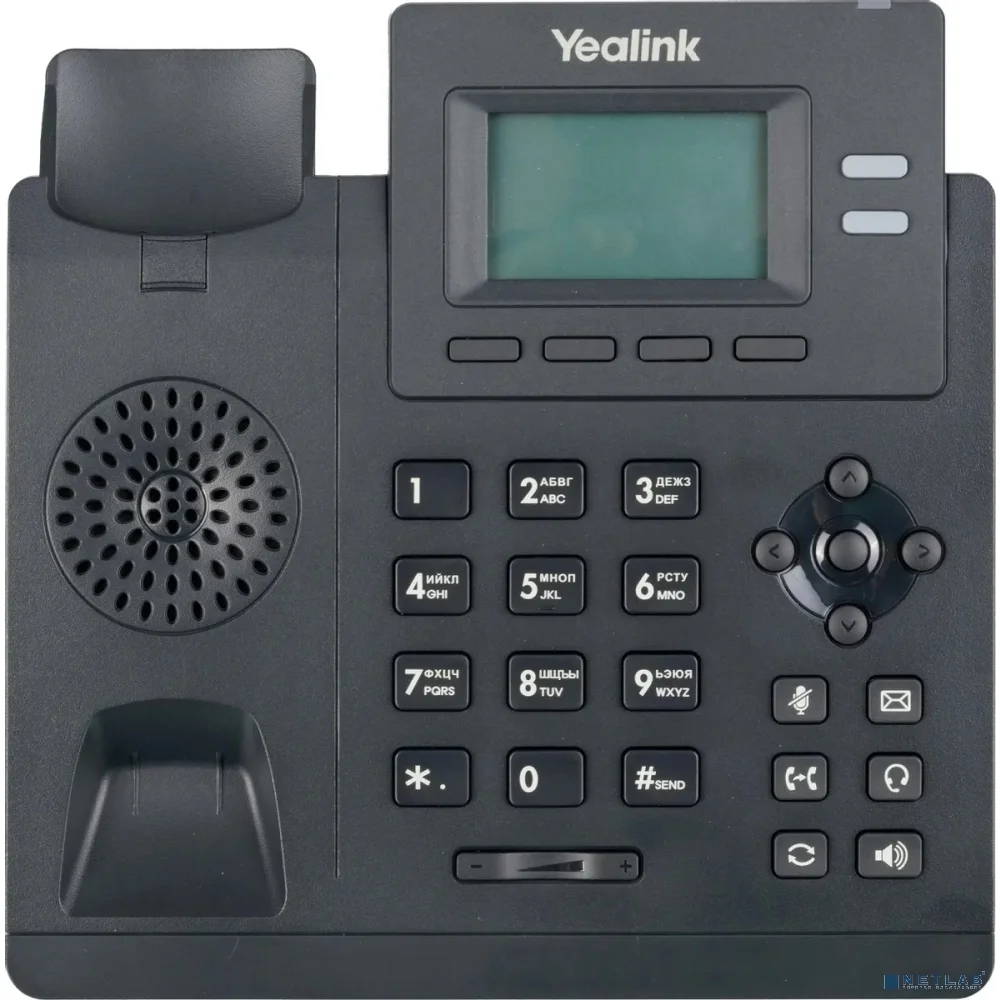 Yealink SIP-T31P, Телефон SIP 2 аккаунта, PoE, БП в комплекте (SIP-T31P)