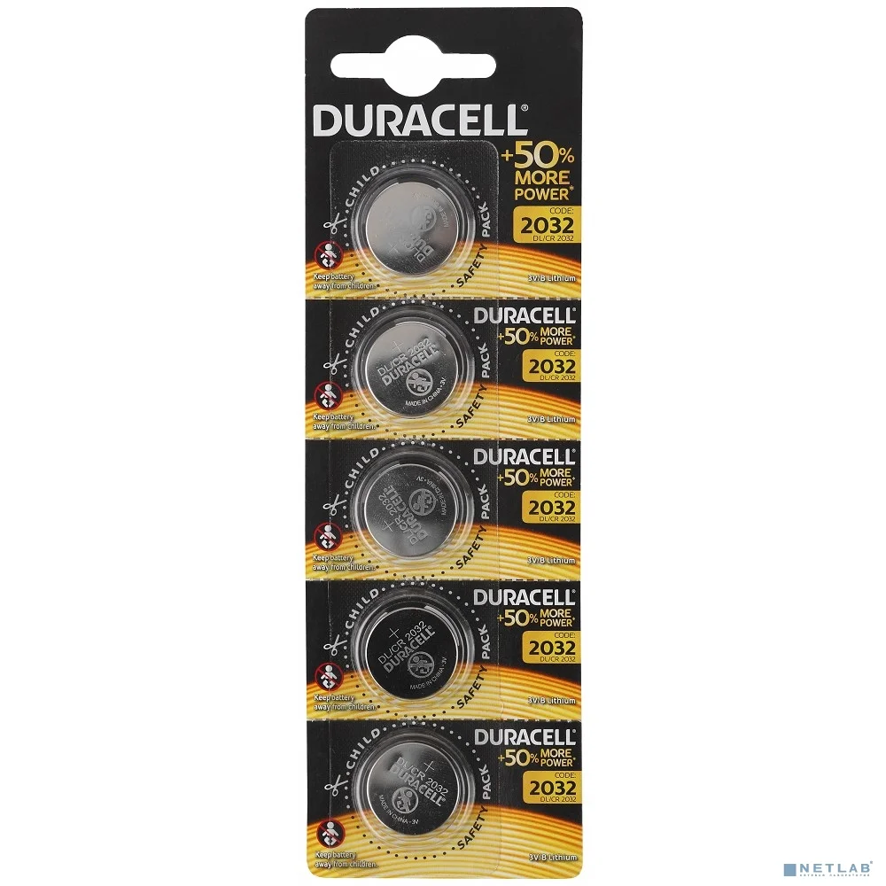 Duracell CR2032/5BL (5 шт. в уп-ке)