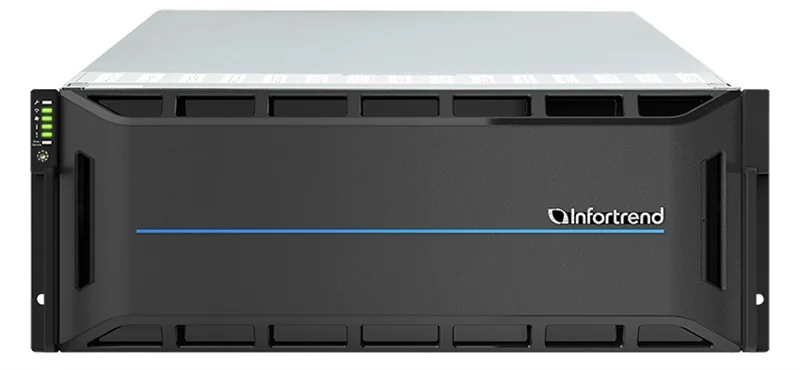 Модуль расширения Infortrend JBOD 4U/60bay (GS\DS) dual redundant controller expansion enclosure 6x12Gb SAS,2x(PSU+FAN),2x12Gto12G SAS,60x3.5" drive tray(2,5" not incl) and 1xRMk(JB 3060RL)