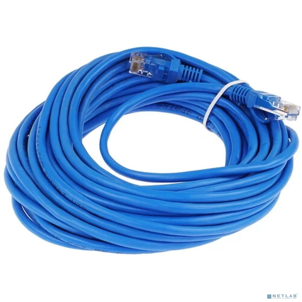 Патч-корд UTP Cablexpert PP12-10M/B кат.5e, 10м, литой, многожильный (синий) 2