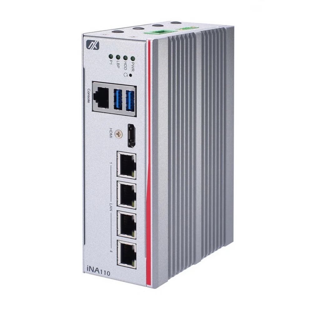 Платформа системного блока Axiomtek iNA110-E3930-A, DIN-Rail Cybersecurity Gateway with Intel Atom® x5-E3940 Processor and 4 LAN iNA110-E3930-A, DIN-Rail Cybersecurity Gateway with Intel Atom® x5-E3930/E3940 Processor and 4 LAN with LAN Bypass9 to 36 VDC, typical 12-24V power input with OVP, UVP,OCP, RPP● Supports TPM 2.0● Ideal for ICS cybersecurity and critical infrastructure