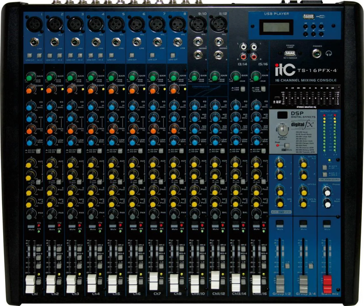 ITC TS-16PFX-4 микшер 2