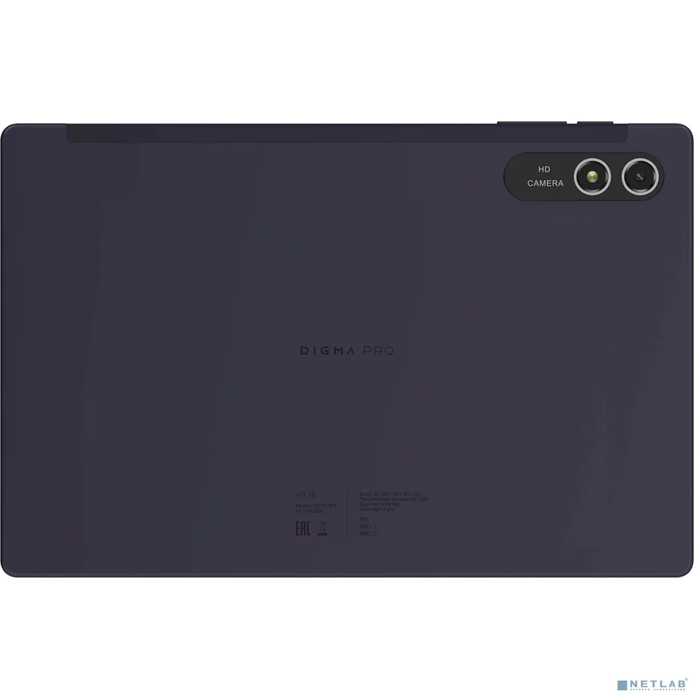 Digma Pro HIT 18 T606 8C/6Gb/128Gb 10.5" IPS 1920x1200/4G/2Sim/фиолетовый/BT/13Mpix/5Mpix/70 1996888