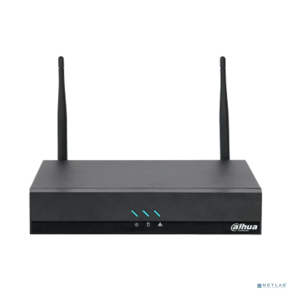 DAHUA DHI-NVR2108HC-W 8-канальный IP-видеорегистратор H.265+ с W-Fi и ИИ Входящий поток до 80Мбит/с; 1 SATA III до 20Тбайт; 1 HDMI, 1 VGA; 1 RJ45 100Мбит/с, Wi-Fi 2.4ГГц, 5ГГц