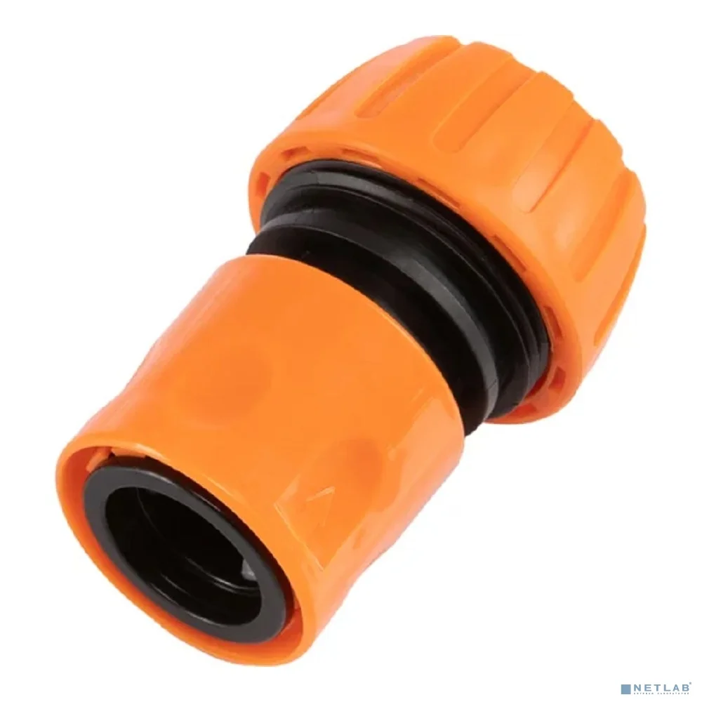 Rexant (62-0217-1) Коннектор для шланга, быстросъемный, 3/4", с аквастопом Четыре Сезона
