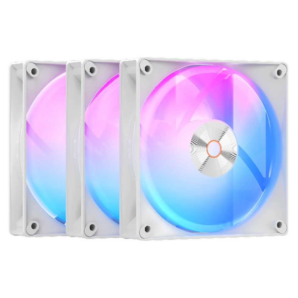 Вентилятор в корпус ID-Cooling Fan Ocypus Delta F12 WH ARGB LED 3 in 1 / White / 3 pack / PWM