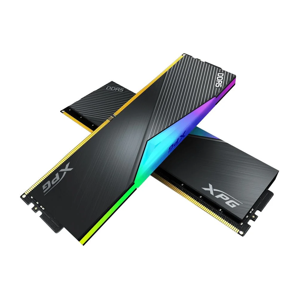 Оперативная память ADATA LANCER RGB DDR5 DIMM 32GB 6400MHz 2*16GB 32-39-39 1.4V BLACK DUAL COLOR BOX