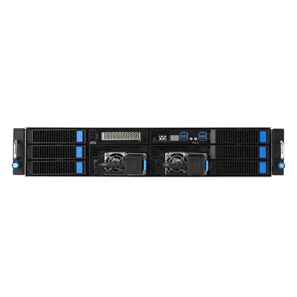 Серверная платформа ASUS ESC4000A-E12-SKU1, 2U GPU, 1 x SP5 LGA6096 EPYC 9004 (400W), 12DIMM DDR5, 2 x 2.5" SATA/SAS*/NVMe + 2 x 3.5" SATA/SAS*/NVMe + 2 x 3.5" SATA/SAS*,2 x GbE LAN (I350), 2x 2600W