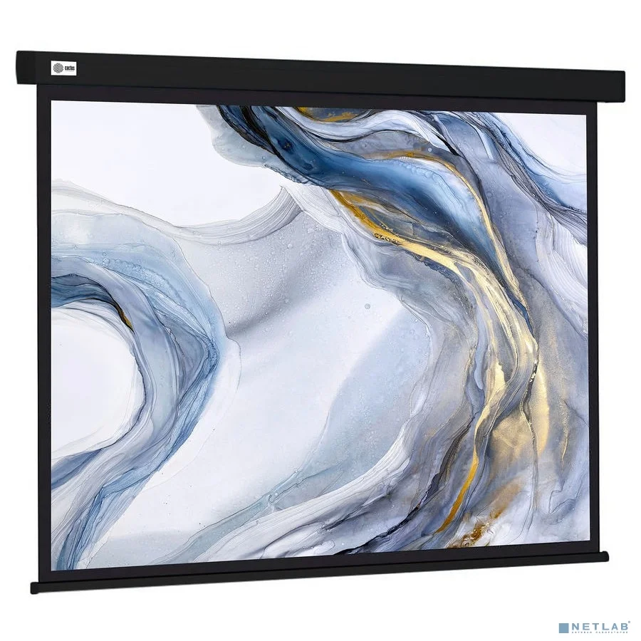 Экран Cactus Wallscreen CS-PSW-180X180-BK 180x180cm 1:1 настенно-потолочный рулонный черный