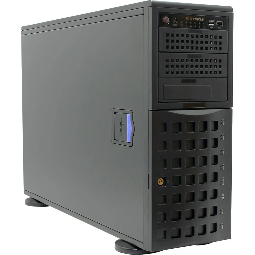 Корпус SuperMicro CSE-745TQ-R1200B BLACK SC745TQ 4U Tower w/Redundanr 1200W