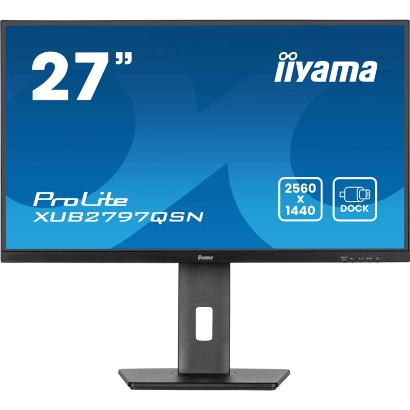 LCD IIYAMA 27" XUB2797QSN-B2 черный {IPS 2560x1440 100Hz 1ms 300cd HDMI DisplayPort(in+out) USB3.2 USB-C3.2(65W) USB-C3.2(15W) RJ-45 2x2W HAS Pivot}