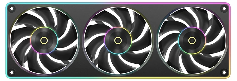 Вентилятор для корпуса Ocypus Sigma F36 BK ARGB, 3x120x120x25mm, 4-PIN PWM, 500-2200 RPM, 36 DBA MAX, FLUID DYNAMIC BEARING 5