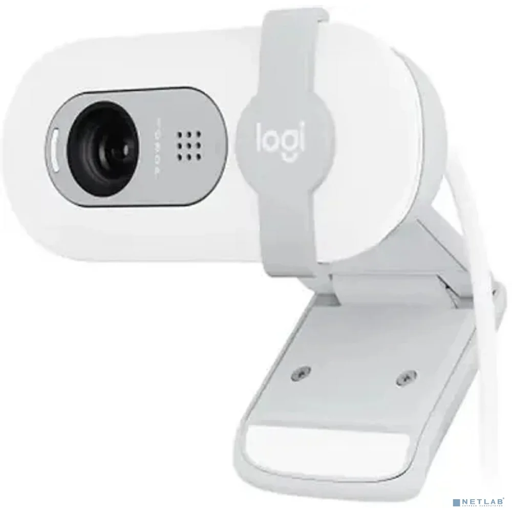 Камера Web Logitech HD Webcam Brio 100 Full белый 2Mpix (1920x1080) USB Type-C с микрофоном (960-001618)