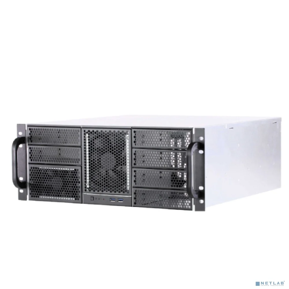 Procase RE411-D6H8-E-55 Корпус 4U server case,6x5.25+8HDD,черный,без блока питания,глубина 550мм,MB EATX 12"x13"