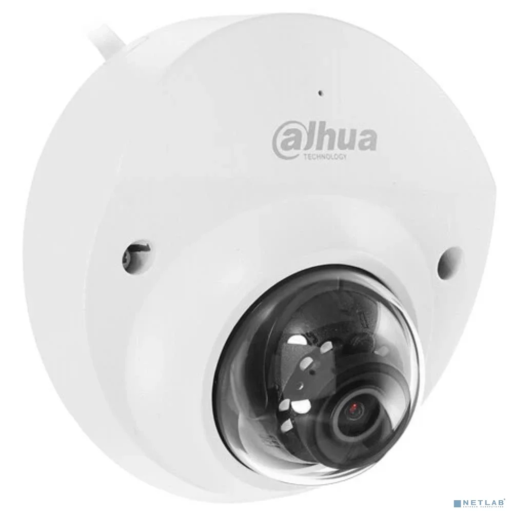 DAHUA DH-IPC-HDBW3241FP-AS-0280B-S2 Уличная мини-купольная IP-видеокамера 2Мп, 1/2.8” CMOS, объектив 2.8мм, видеоаналитика, микрофон, ИК 30м, IP67, IK10, металл