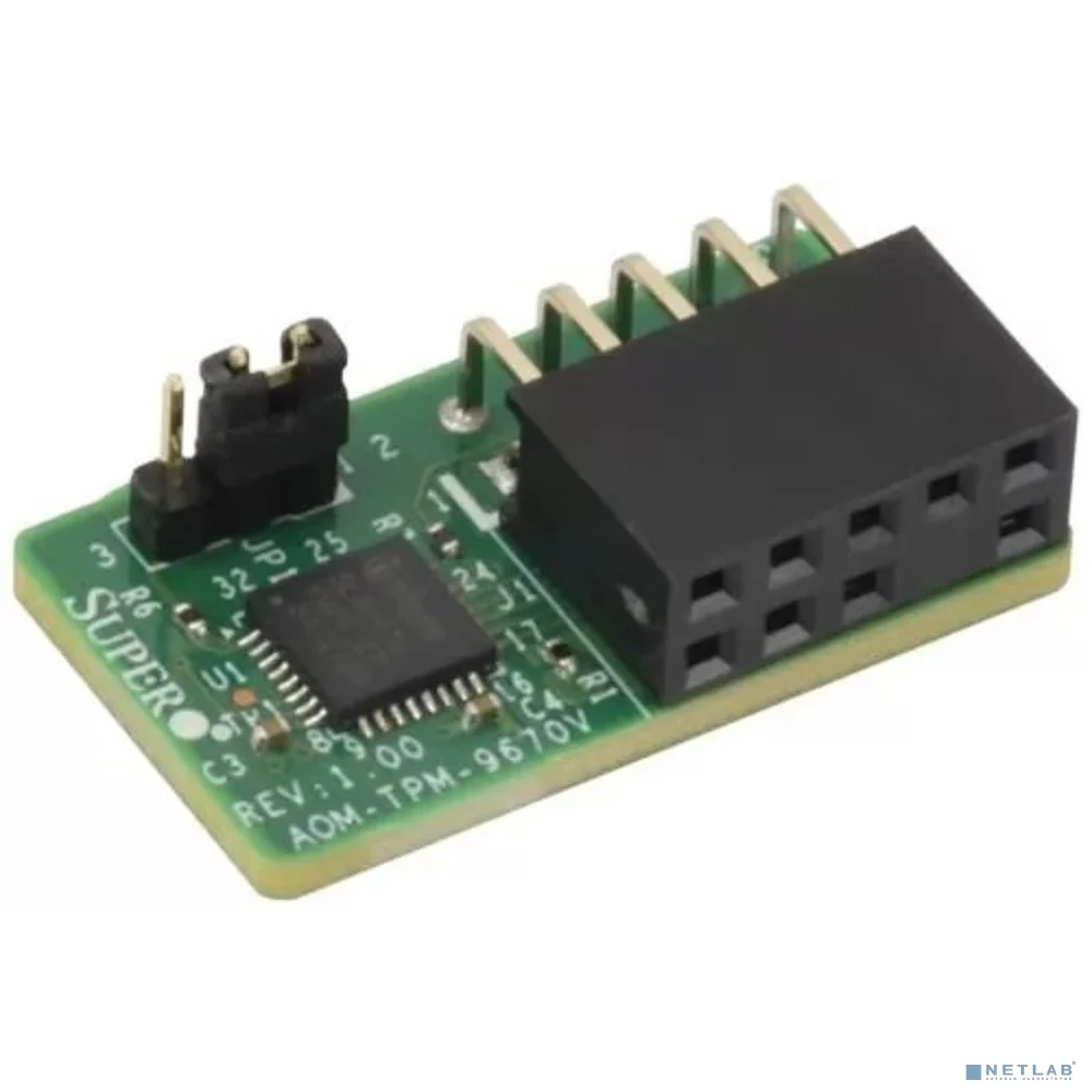 Модуль Supermicro AOM-TPM-9670VSPI capable TPM 2.0 with Infineon 9670 controller with vertical form factor