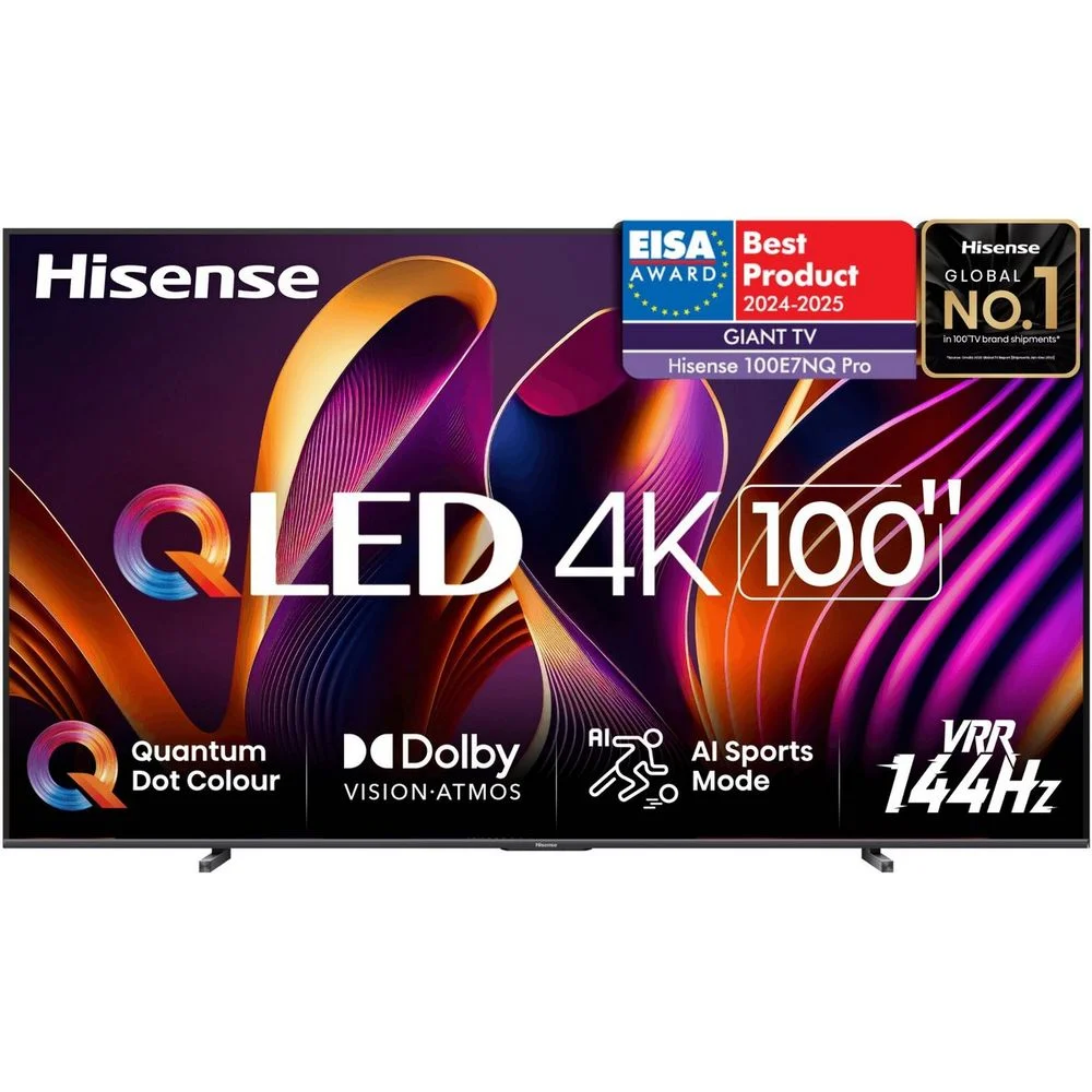 100" Телевизор Q-LED HISENSE 100E7NQ PRO