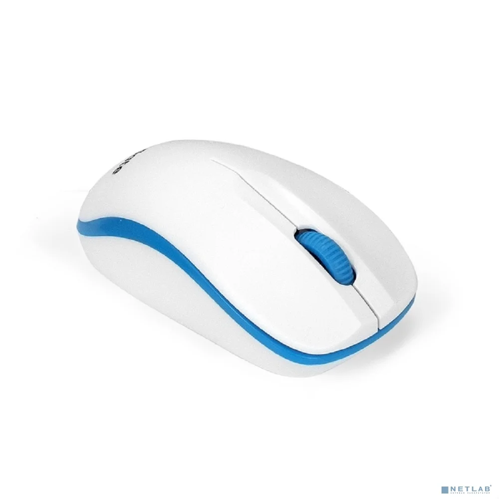 Exegate EX295308RUS Беспроводная мышь ExeGate Professional Standard SR-9055W (радиоканал 2,4 ГГц, USB, оптическая, 1200dpi, 3 кнопки и колесо прокрутки, белая, Color Box)