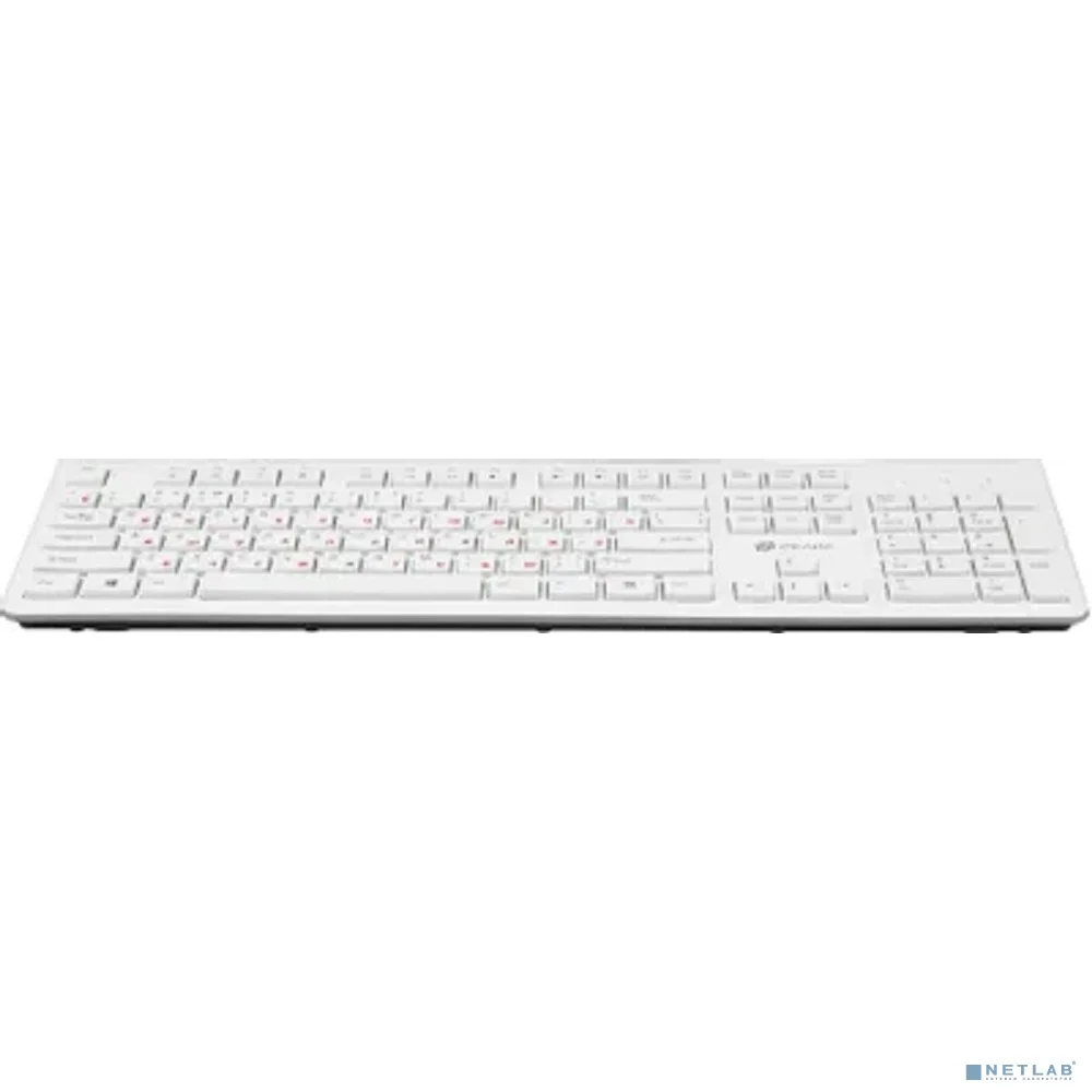 Клавиатура Oklick 505M белый USB slim {1196547}