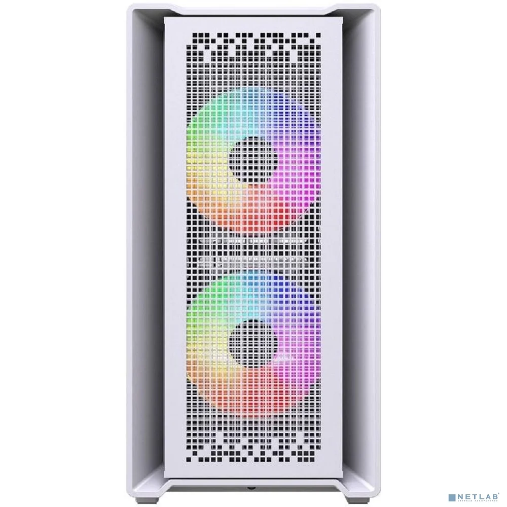Powercase Корпус Mistral SM04 ARGB, Tempered Glass, Front Nylon Filter, 3x120mm ARGB PWM fans, белый, mATX (CMMSM04W-A3)