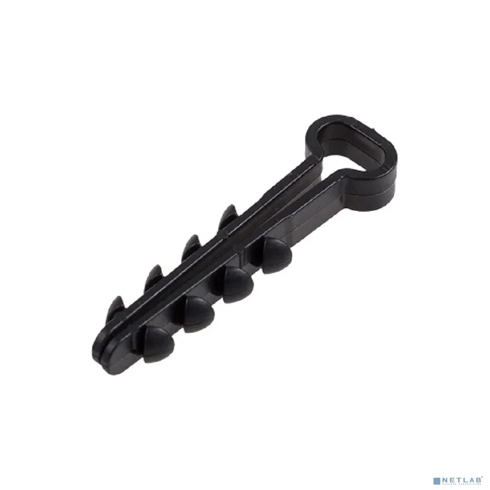 Rexant (07-4609) Дюбель-хомут 5-8мм, прямоугольный, черный (100 шт/уп)