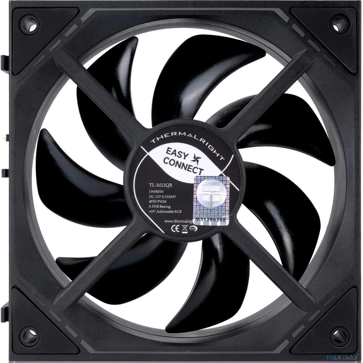 Thermalright Вентилятор TL-M12QR / Reverse / ARGB / 120mm PWM / TRTLM12QR