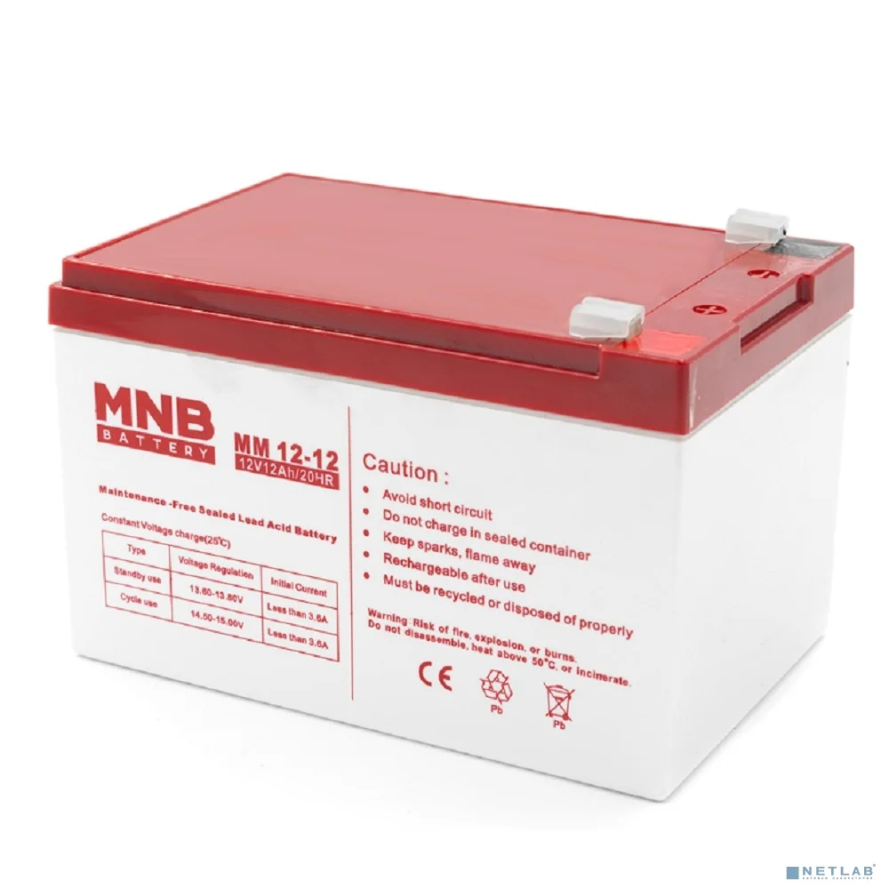 MNB Battery MNB MM 12-12 (12V/12Ah) F2 {УТ-00003175}