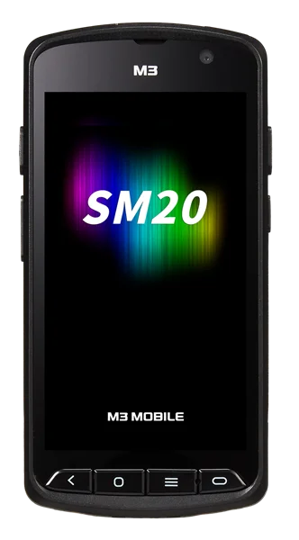 Терминал сбора данных M3 Mobile SM20 Android 11.0 GMS, 4G, HD(5.0"), 802.11 a/b/g/n/ac/ax, SE4710, 16.0M, BT 5.1, Bat 4,100mAh. Req CRS&PWSP