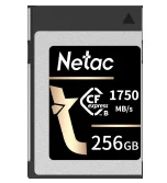 Носитель информации Netac CF2000 CFexpress™ PCIe Gen 3x2 Type B cards 256GB, R/W up to 1750MB/1650MB/s