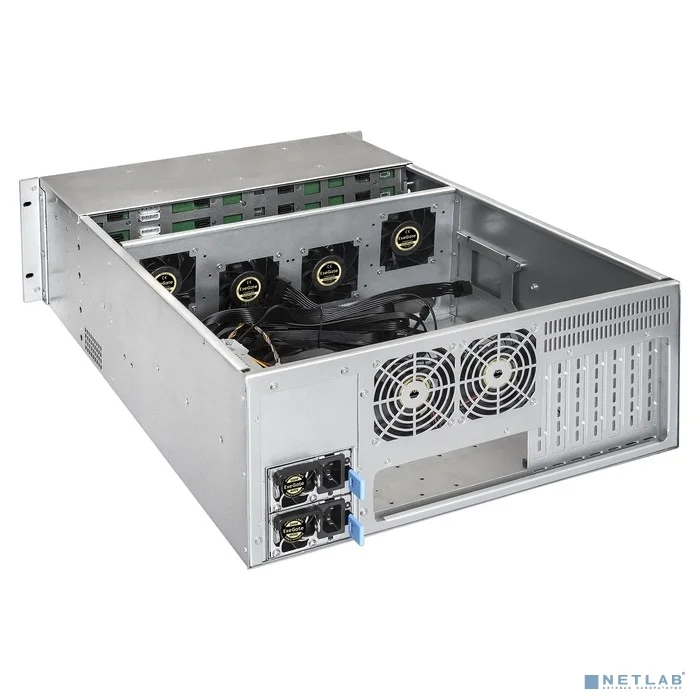 Exegate EX292424RUS Серверная платформа ExeGate Pro 4U660-HS24 <RM 19", высота 4U, глубина 660, Redundant БП 2x550W, 24xHotSwap, USB>