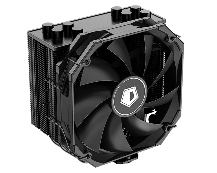 Кулер для процессора ID-COOLING SE-224-XTS MINI BLACK LGA1700/1200/115X/AM5/AM4 (10шт/кор, TDP 180W, PWM, 4 тепл.трубки прямого контакта, FAN 120mm) RET