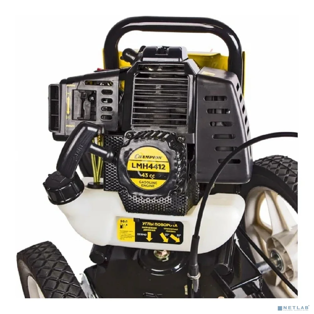 CHAMPION Газонокосилка LMH4412 { 1,2кВт 432мм 18кг корд 2-4мм/420мм }