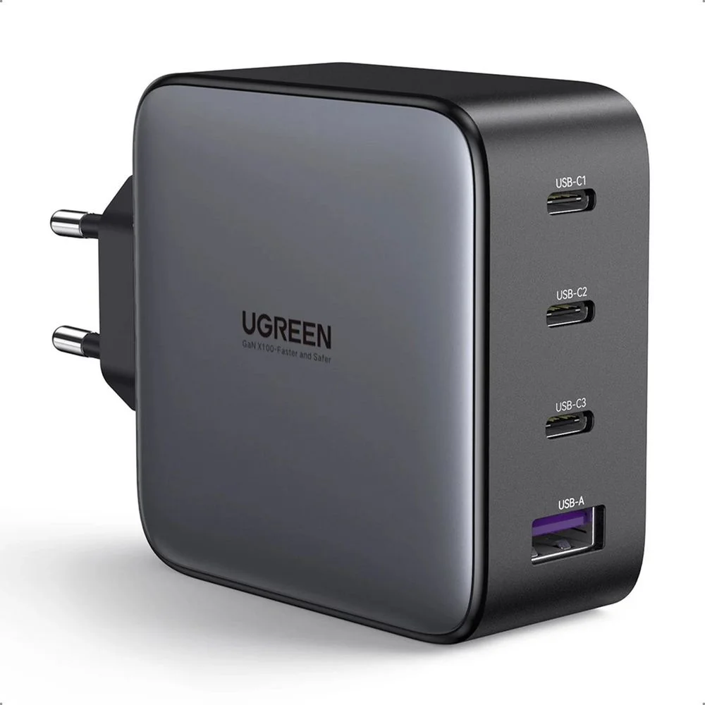 Сетевое зарядное устройство UGREEN CD226 (40747) Nexode 100W USB-A+3*USB-C GaN Tech Fast Charger EU.